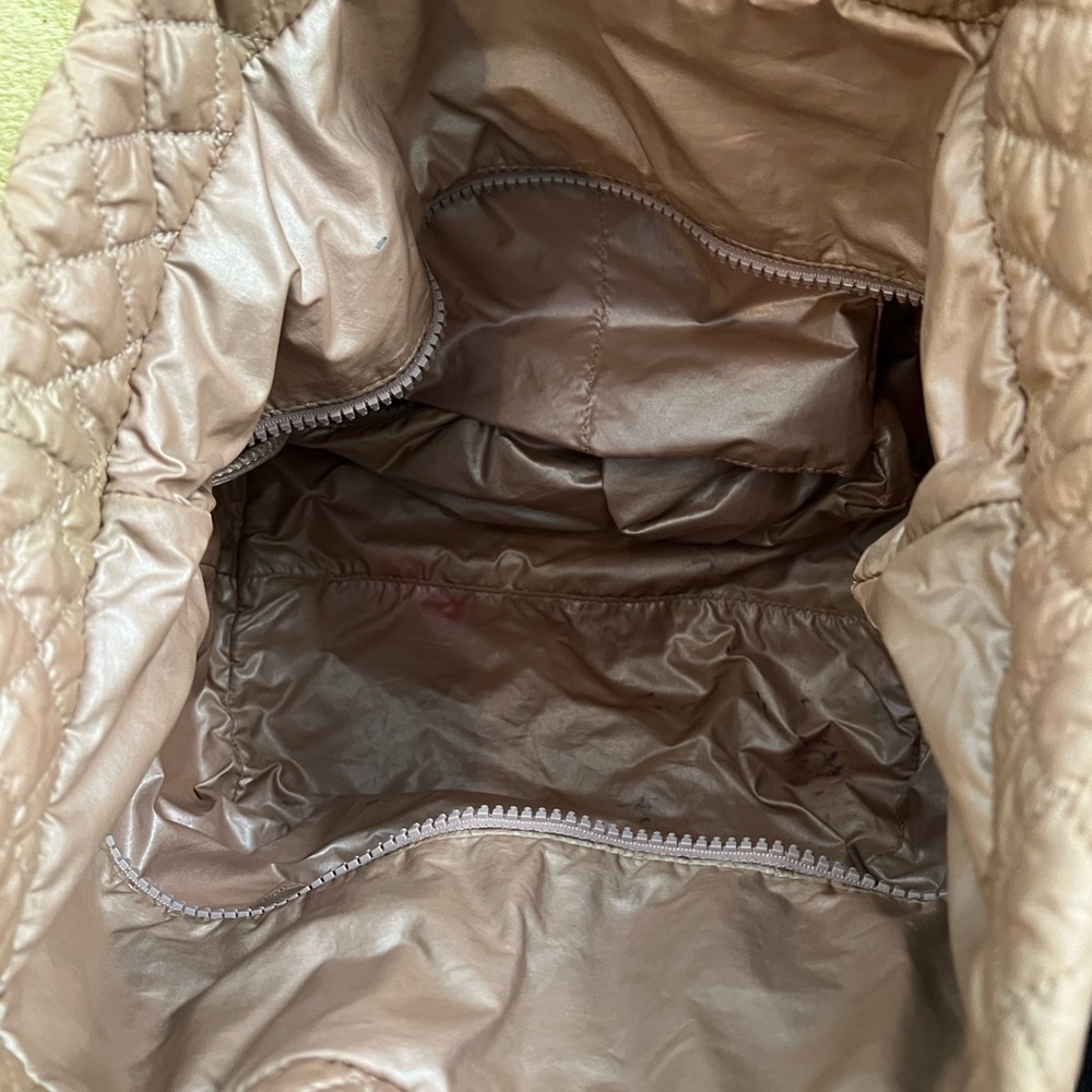 MZ Wallace Quilted Tote - Rose Gold Brown Medium w pouch - Picture 5 of 10